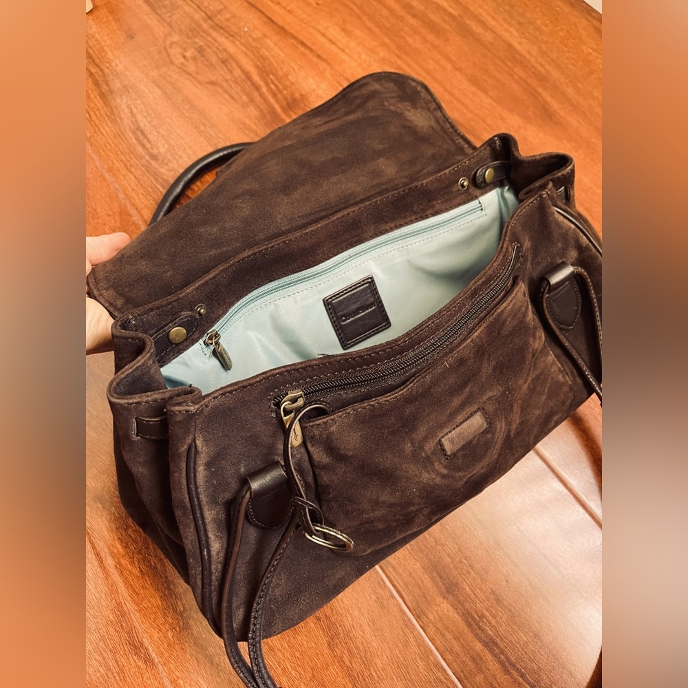 Cole Haan blown suede bag